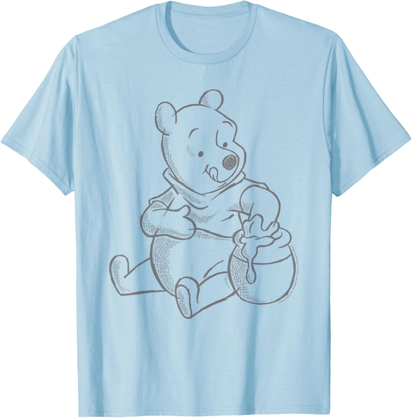 Disney Winnie the Pooh Sketch T-Shirt - T-Shirt | Light Blue