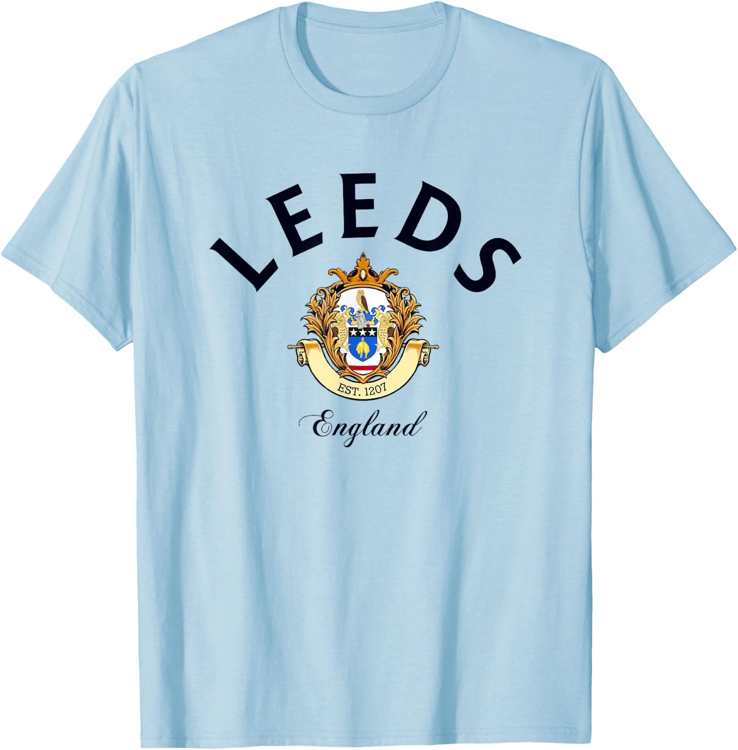 Leeds UK travel peacock Leeds T-Shirt - T-Shirt | Light Blue