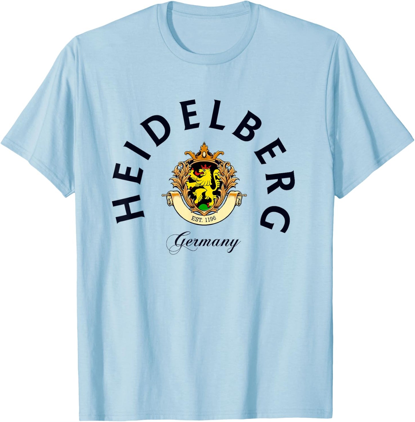 Heidelberg Germany Travel Vintage German Park T-Shirt - T-Shirt | Light Blue