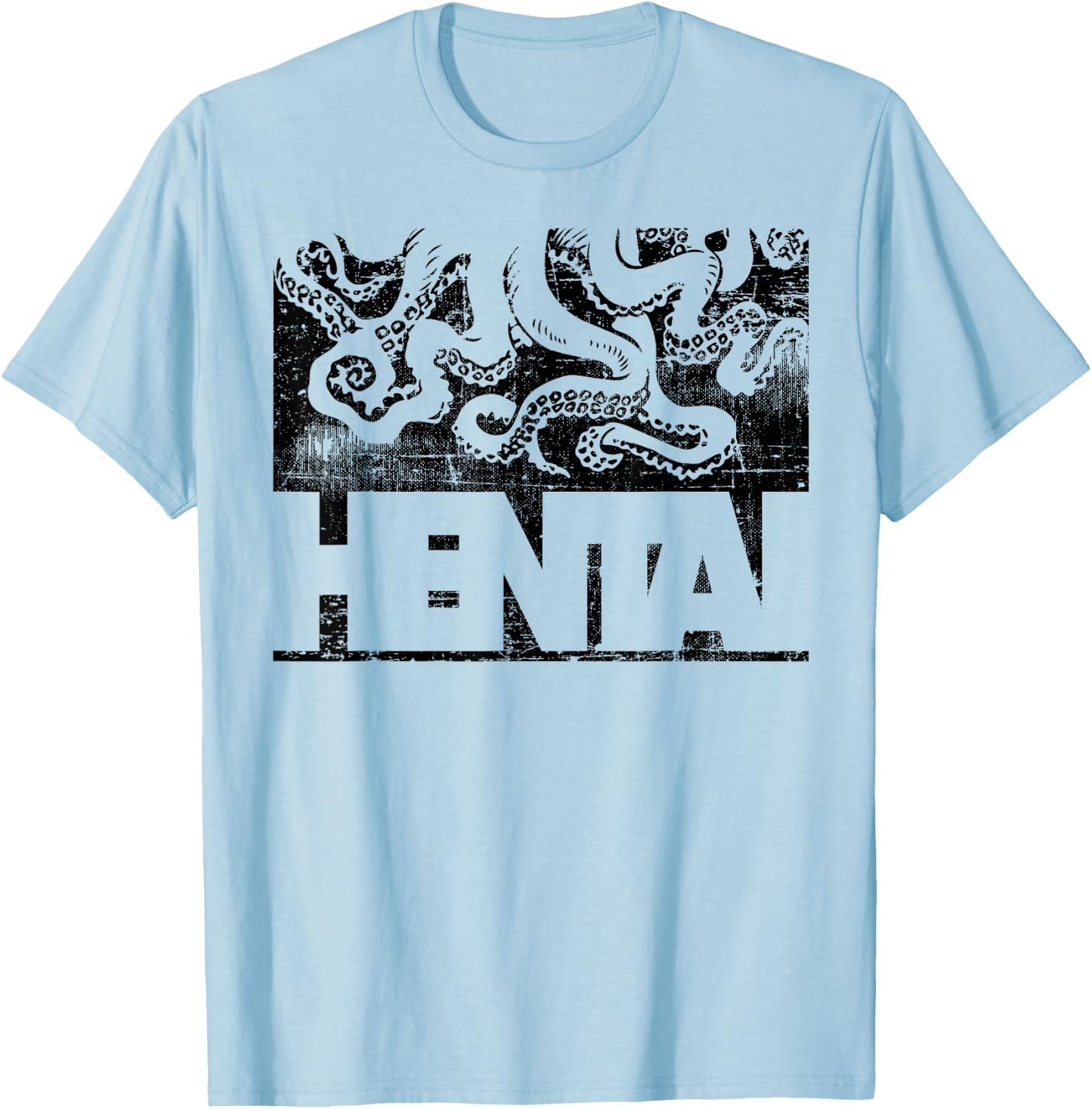 Funny Hentai Anime Shirt - Hentai Tentacle Illustration T-Shirt - T-Shirt | Light Blue