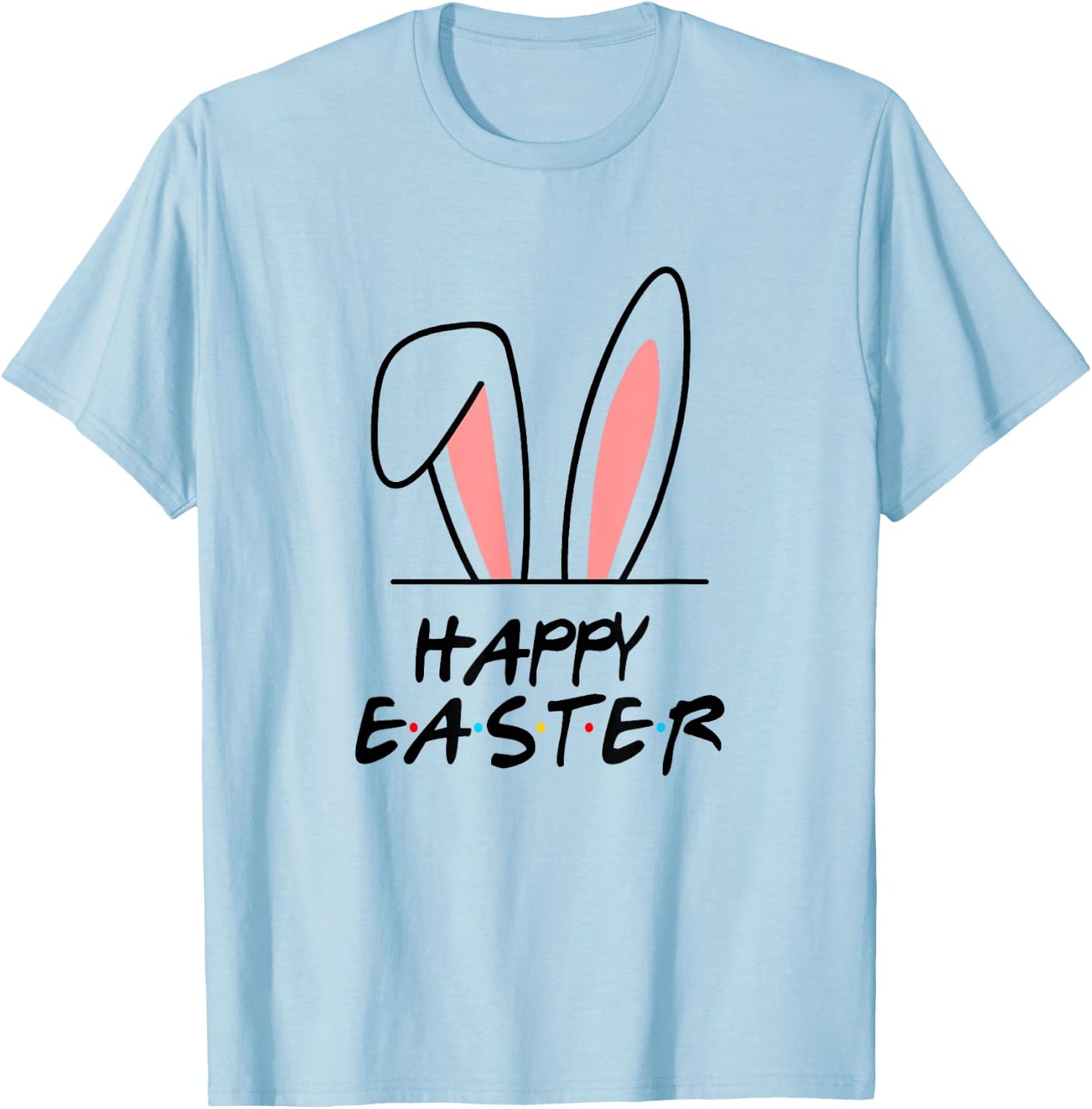 Friends Easter Bunny Funny Shirt Easter Day Friends Cute T-Shirt - T-Shirt | Light Blue