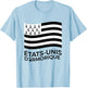 Gift Brittany United States of Armorique Humour Breton , white, S T-Shirt - T-Shirt | Light Blue