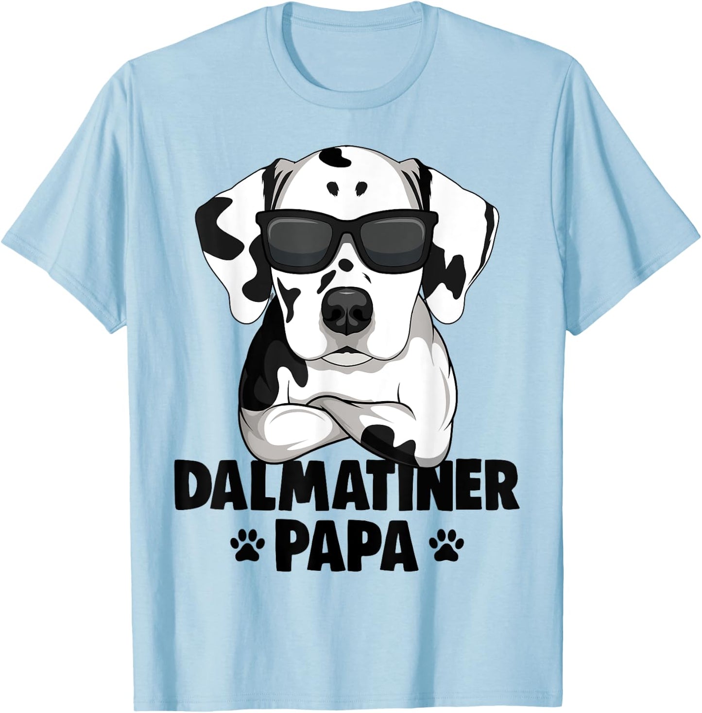 Dalmatian Papa Dog Herrchen Men T-Shirt - T-Shirt | Light Blue
