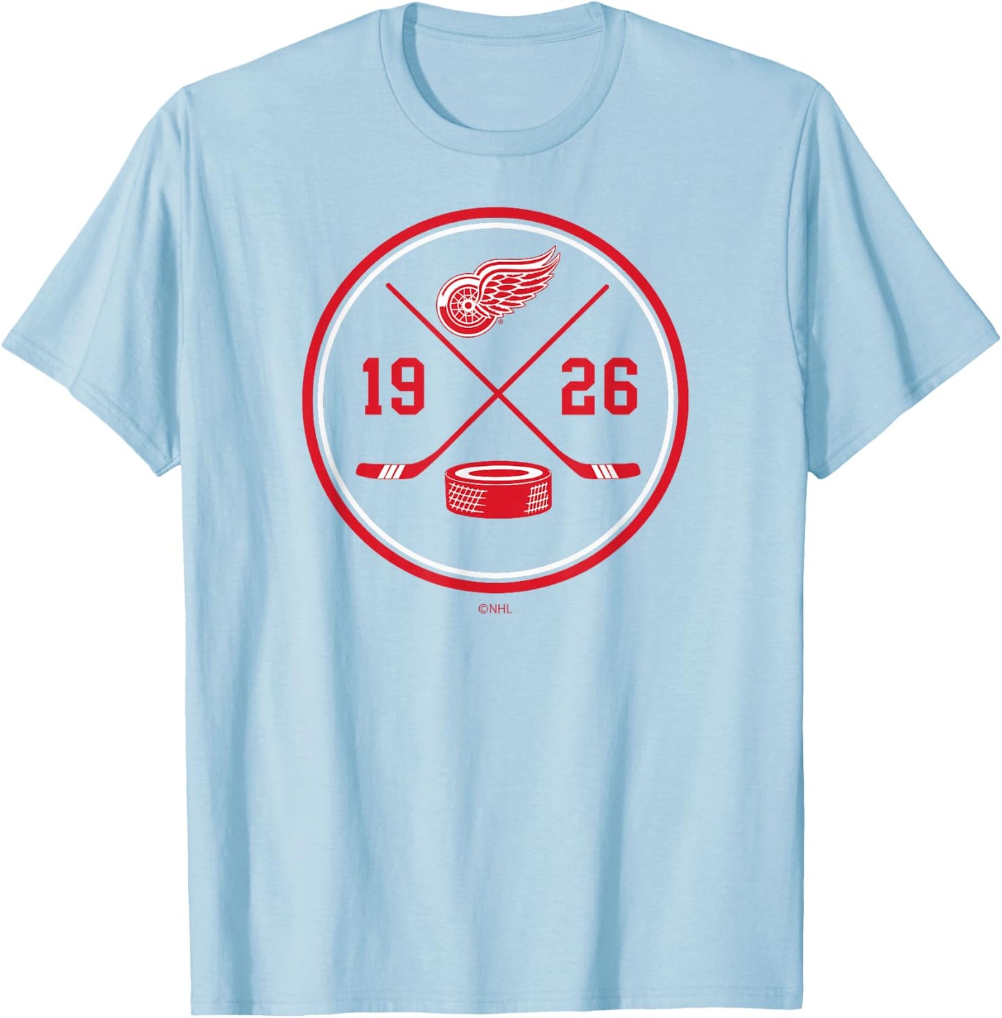 Detroit Red Wings Prize Officially Licensed T-Shirt - T-Shirt | Light Blue