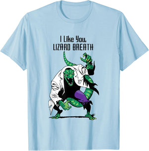 Marvel Valentine's Day I Like You Lizard Breath T-Shirt - T-Shirt | Light Blue