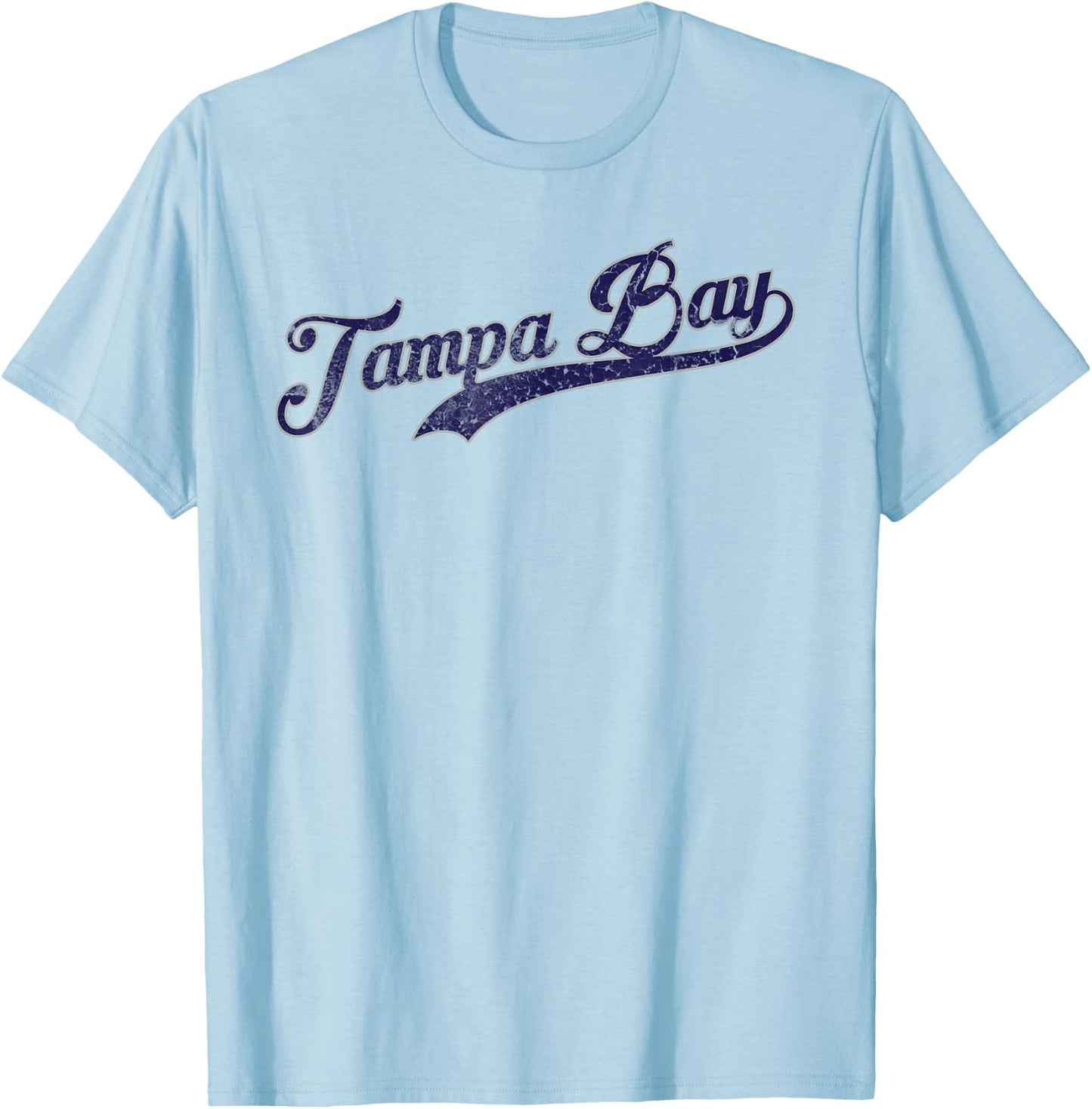 Vintage Baseball Tampa Bay T-Shirt - T-Shirt | Light Blue