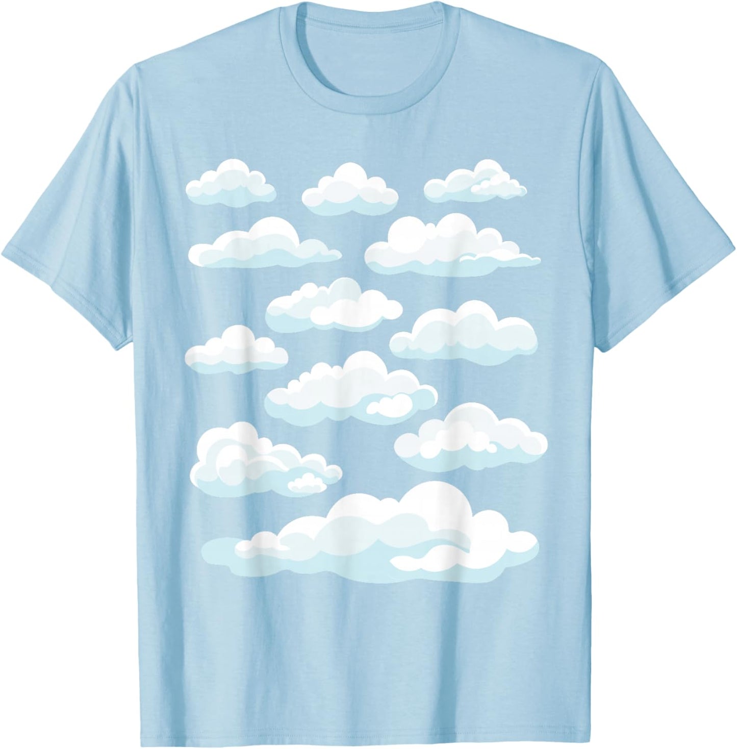 White Clouds T-Shirt - T-Shirt | Light Blue