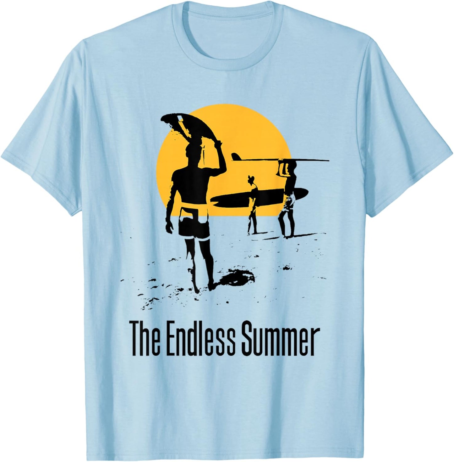 The Endless Summer 1966 Classic Surf Movie 60s Vintage Surf , Orange, S T-Shirt - T-Shirt | Light Blue