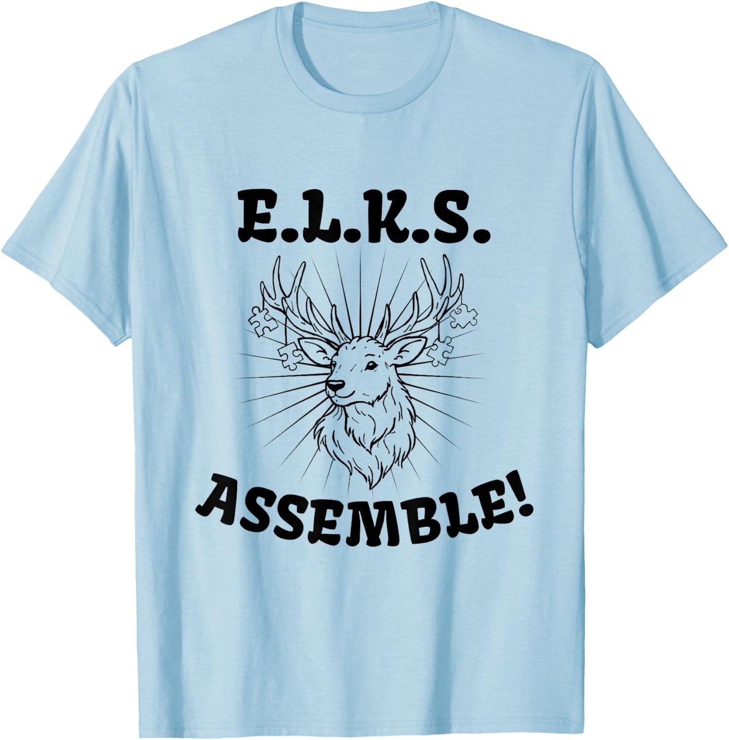 ELKS Assemble 2 T-Shirt - T-Shirt | Light Blue