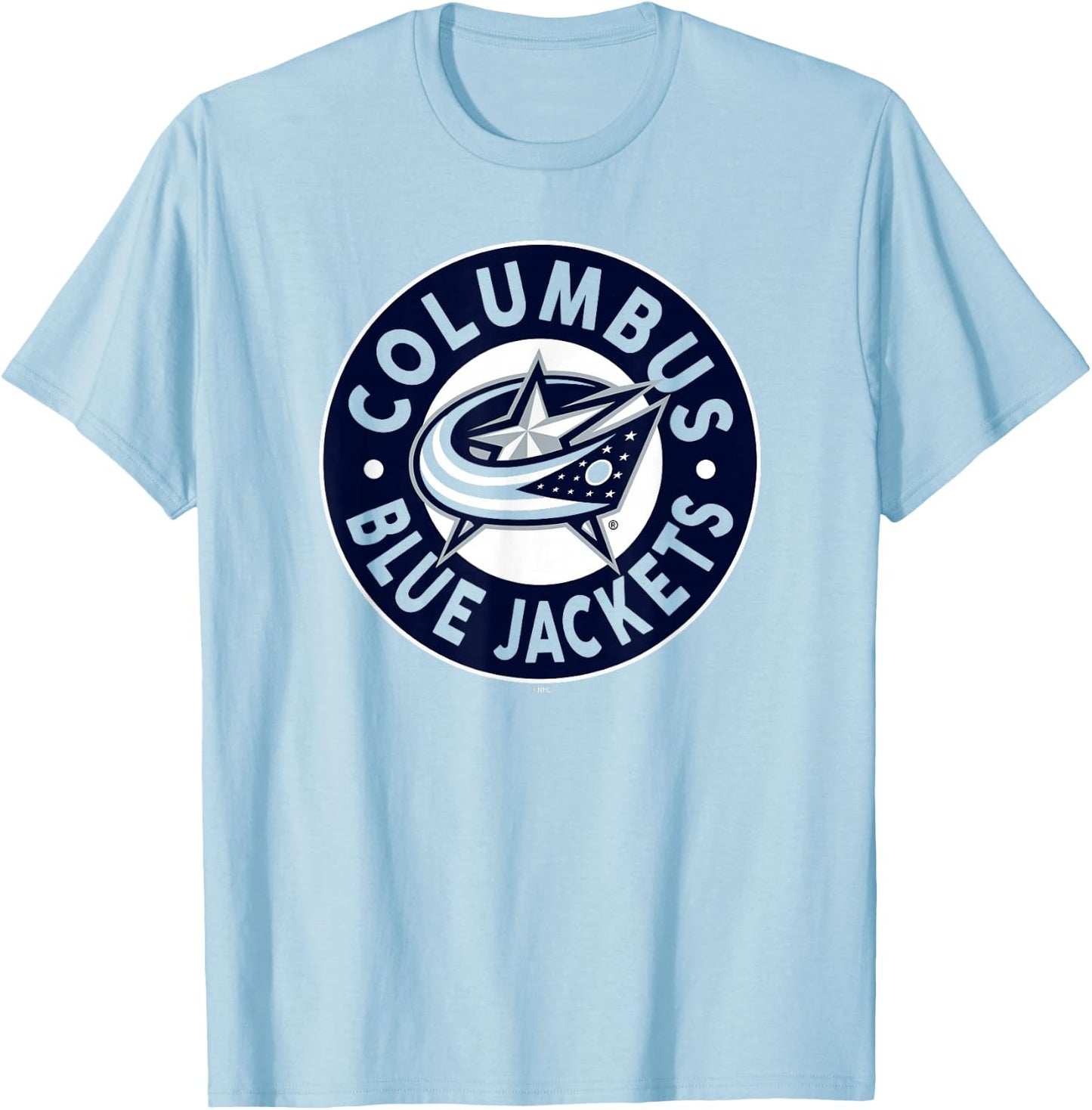 Columbus Blue Jackets Symbol Red Officially Licensed T-Shirt - T-Shirt | Light Blue
