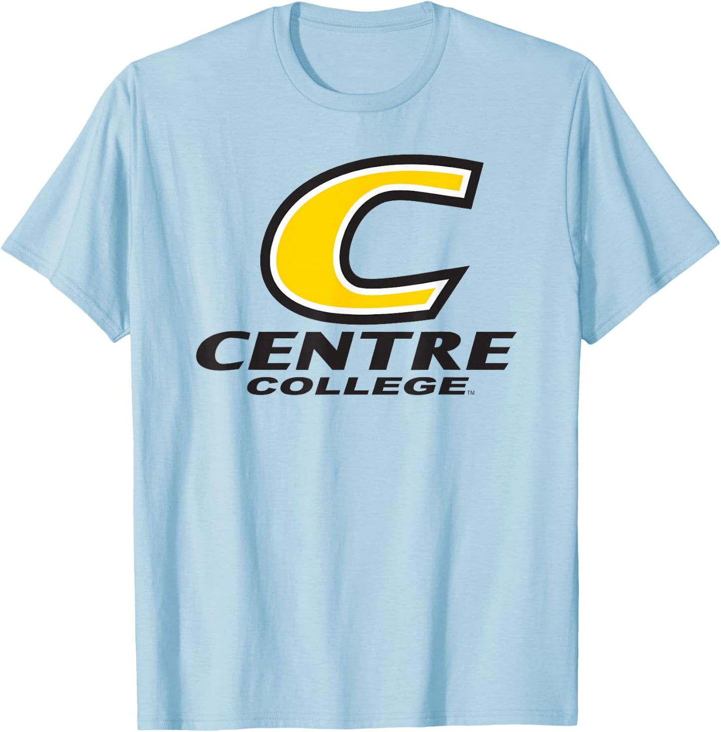 Centre College Colonels Stacked C Logo T-Shirt - T-Shirt | Light Blue