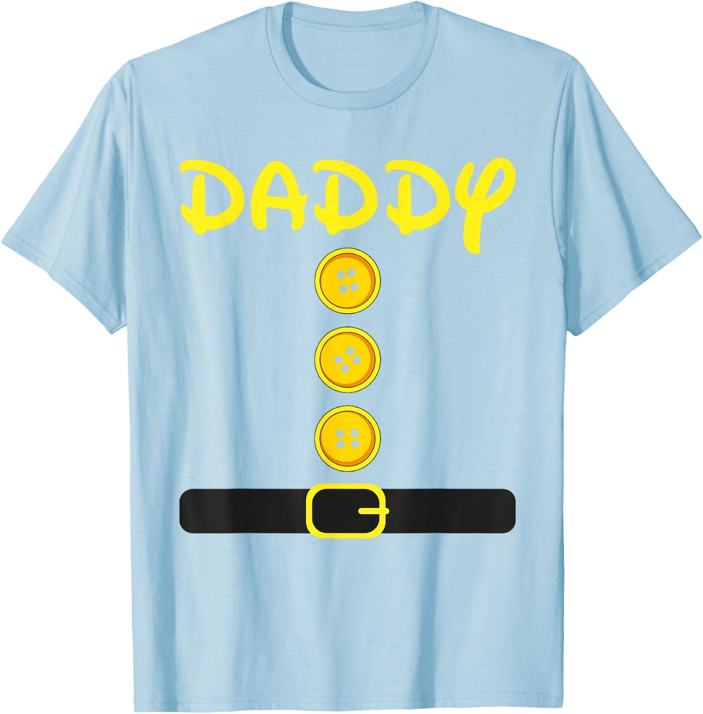 Daddy Dwarf Costume Color Family Matching Dwarf Halloween T-Shirt - T-Shirt | Light Blue