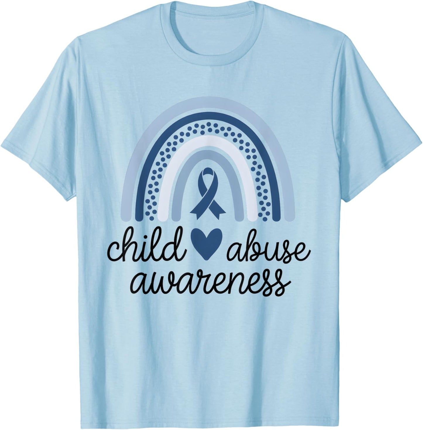 In April Blue Child Abuse Prevention Awareness month T-Shirt - T-Shirt | Light Blue