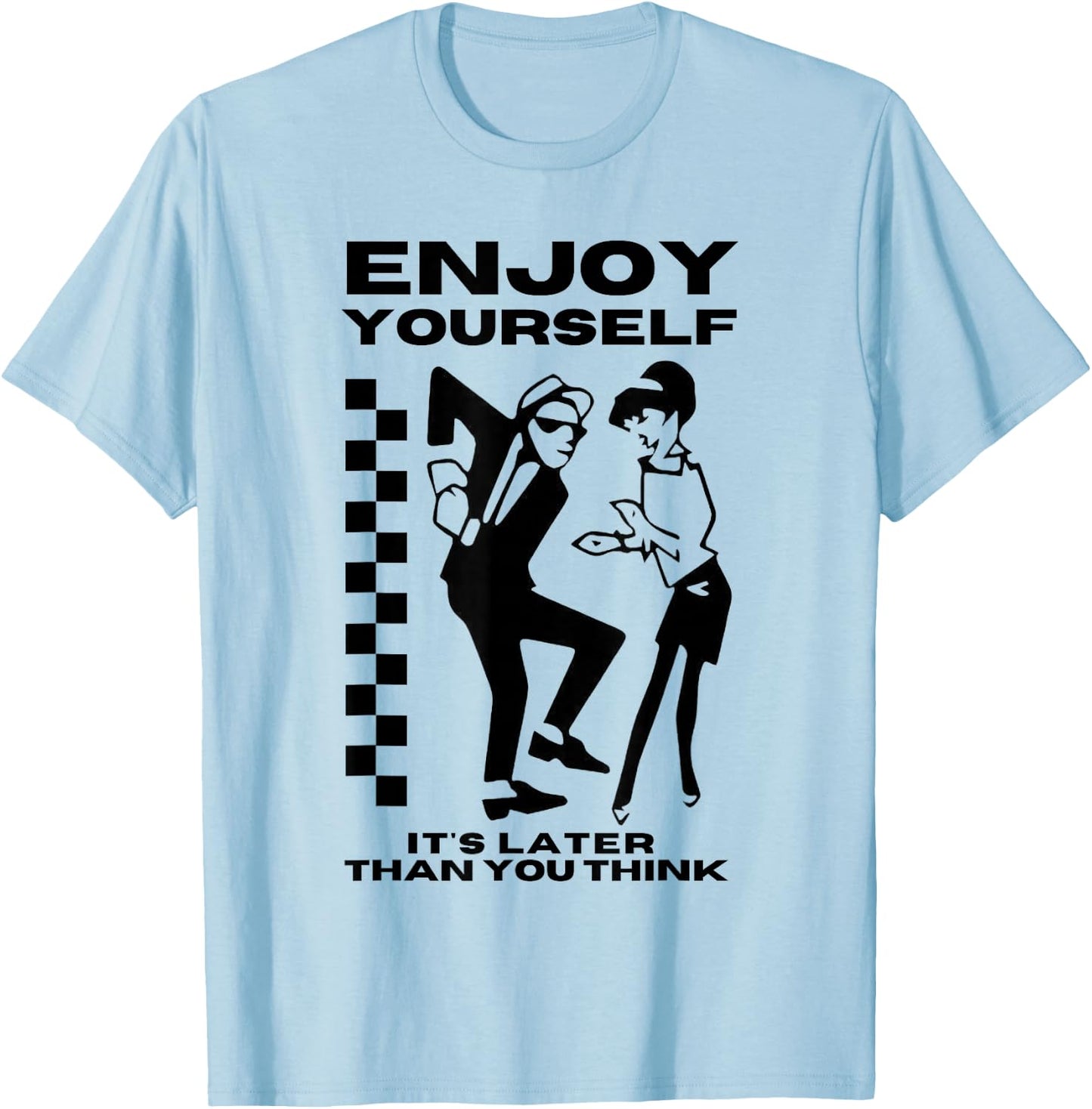 2 Tone Ska Music - Fun , grey, S T-Shirt - T-Shirt | Light Blue