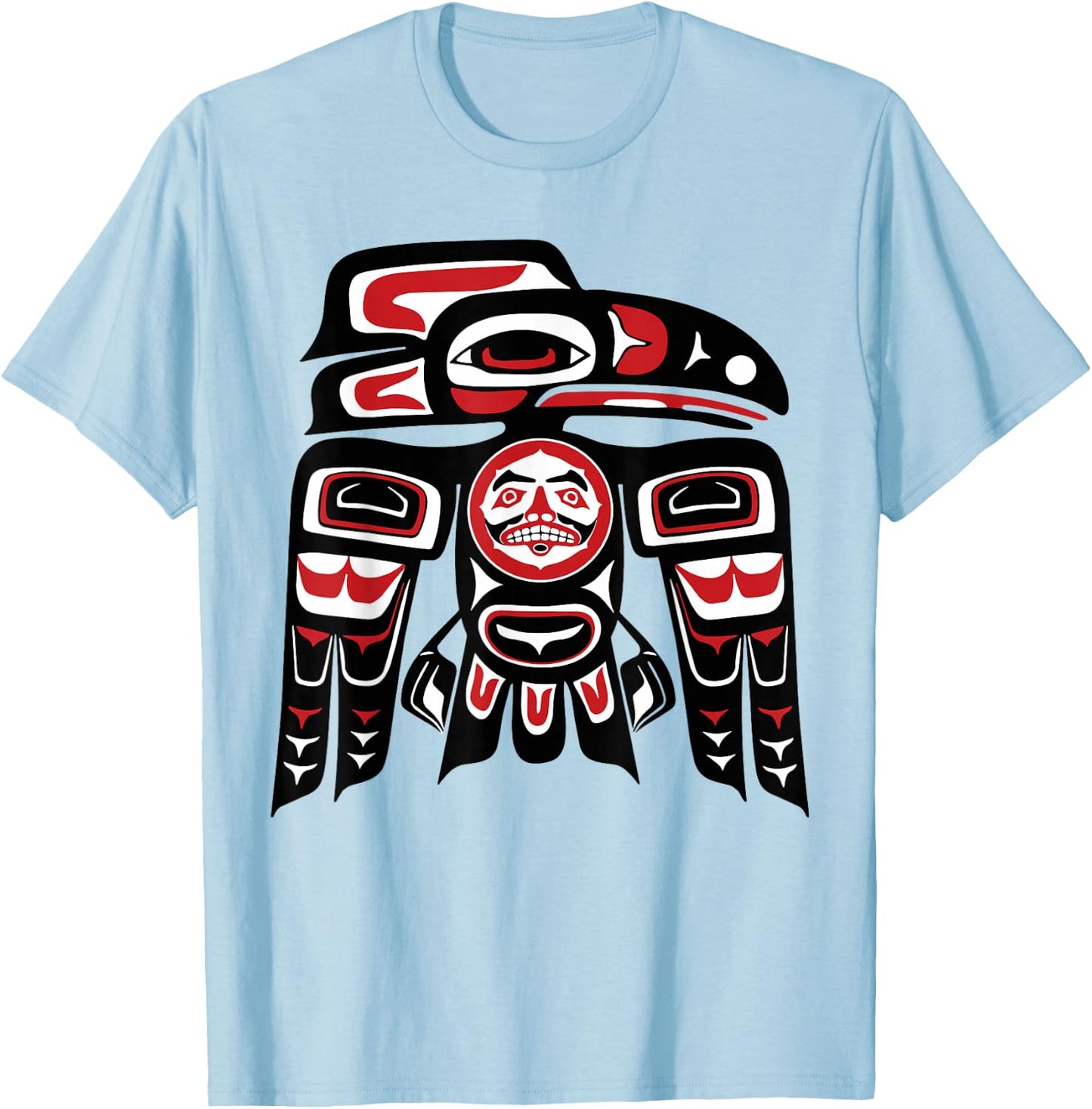 Haida Raven Native American, Raven Tlingit Men Women T-Shirt - T-Shirt | Light Blue