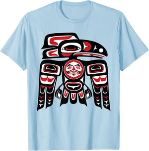 Haida Raven Native American, Raven Tlingit Men Women T-Shirt - T-Shirt | Light Blue