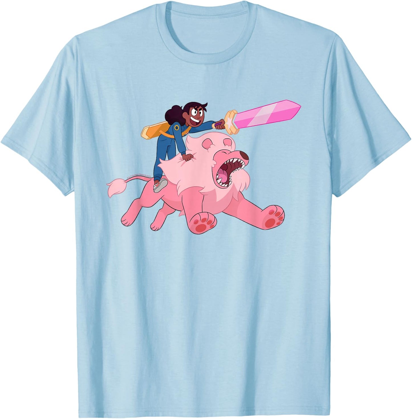 Steven Universe Connie and the Pink Lion T-Shirt - T-Shirt | Light Blue