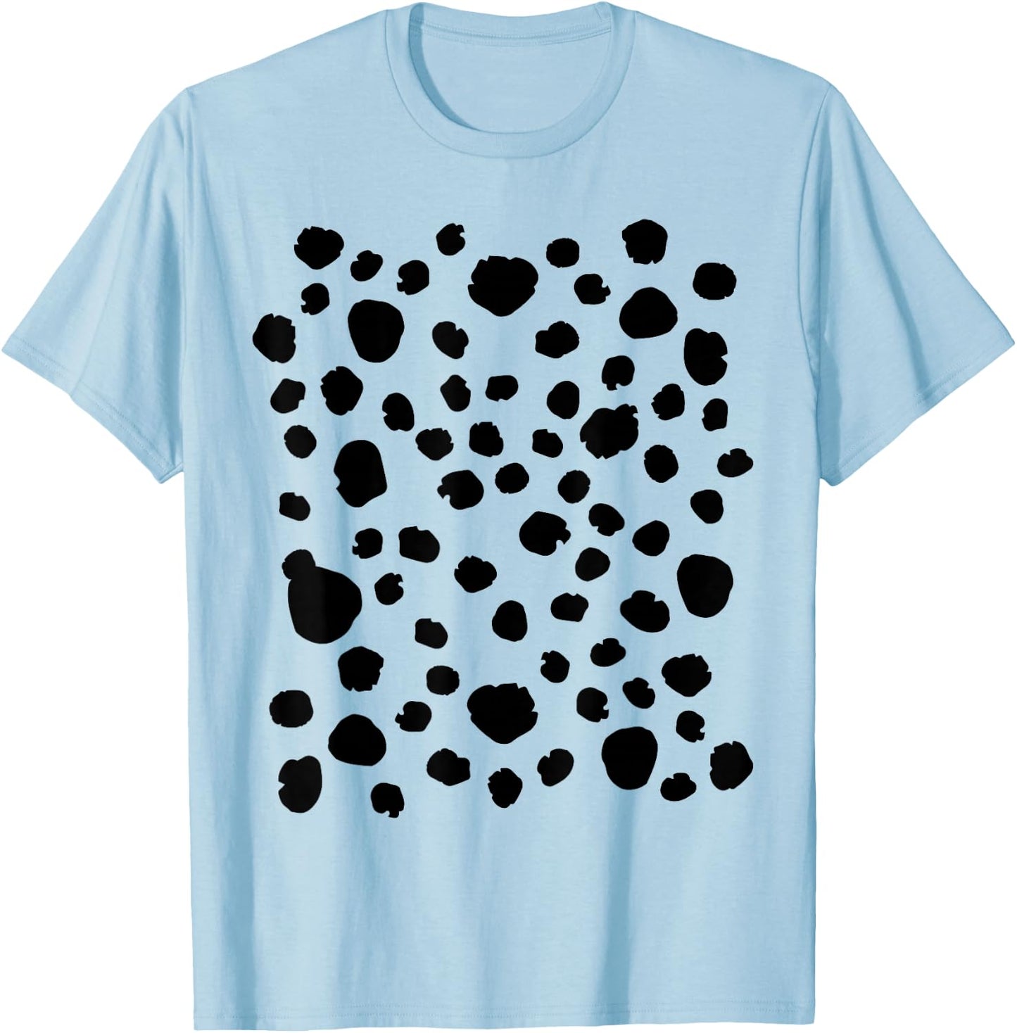 Spotted White with Black Polka Dots Dalmatian Kids T-Shirt - T-Shirt | Light Blue