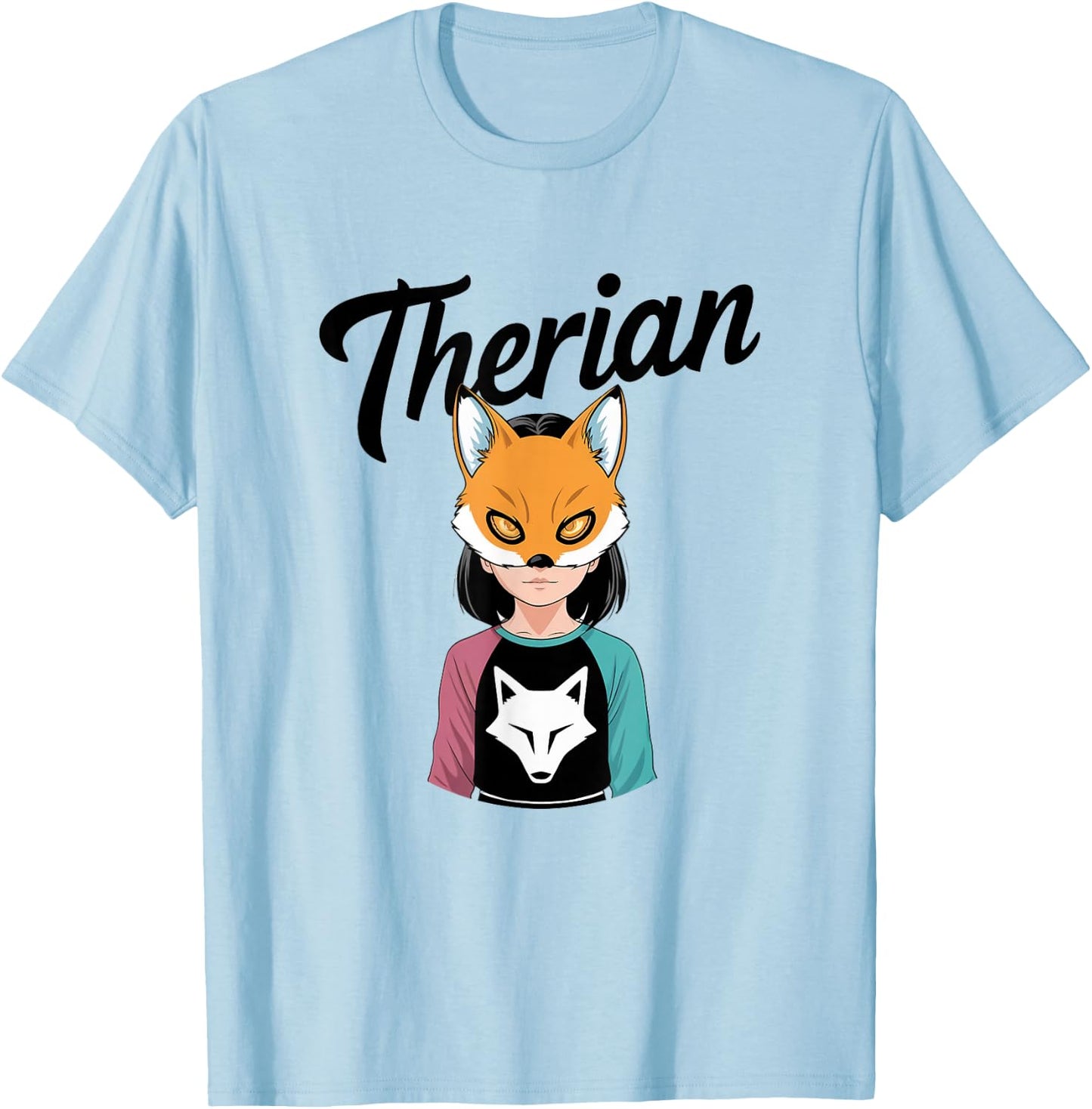 Therian Stuff Therian Equipment, Black, S T-Shirt - T-Shirt | Light Blue