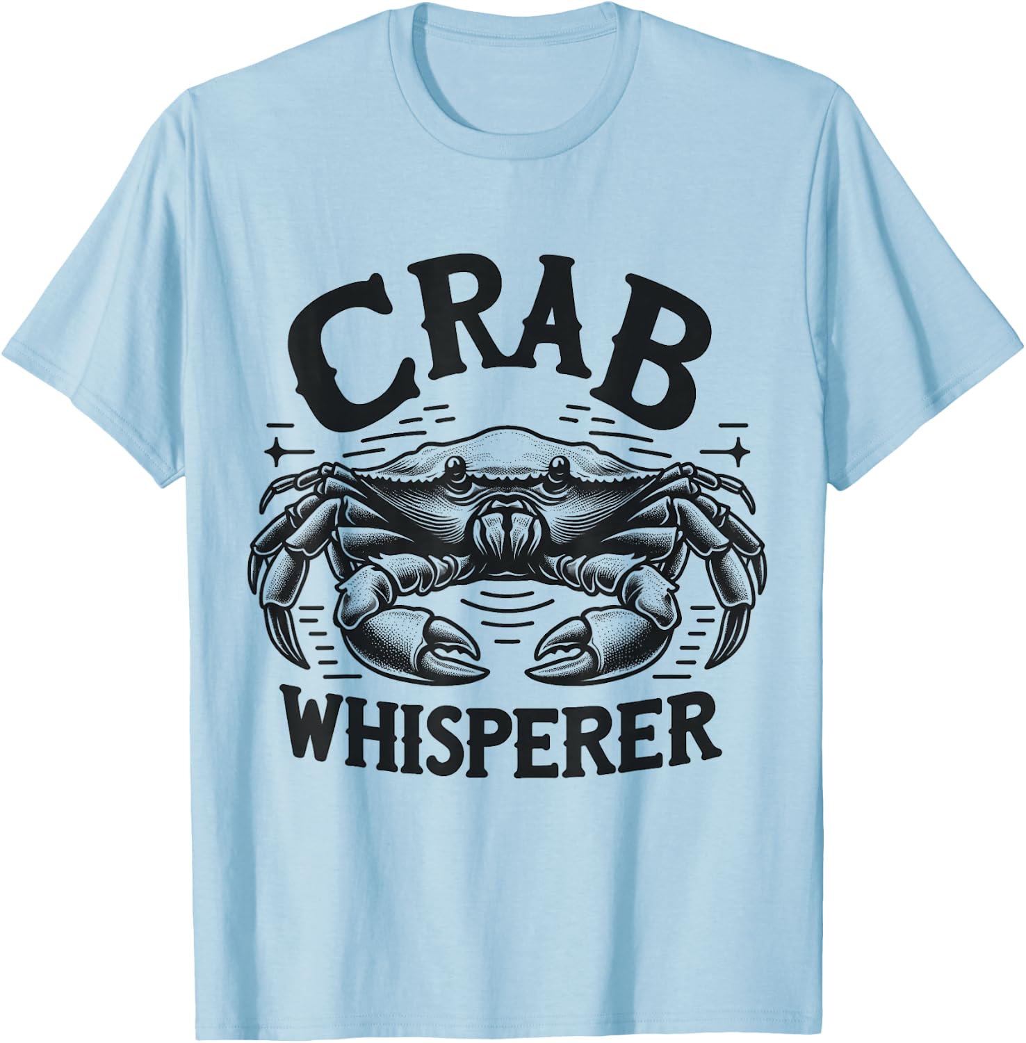 Crab Whisperer Vintage - Classic Crabbing & Fishing T-Shirt - T-Shirt | Light Blue
