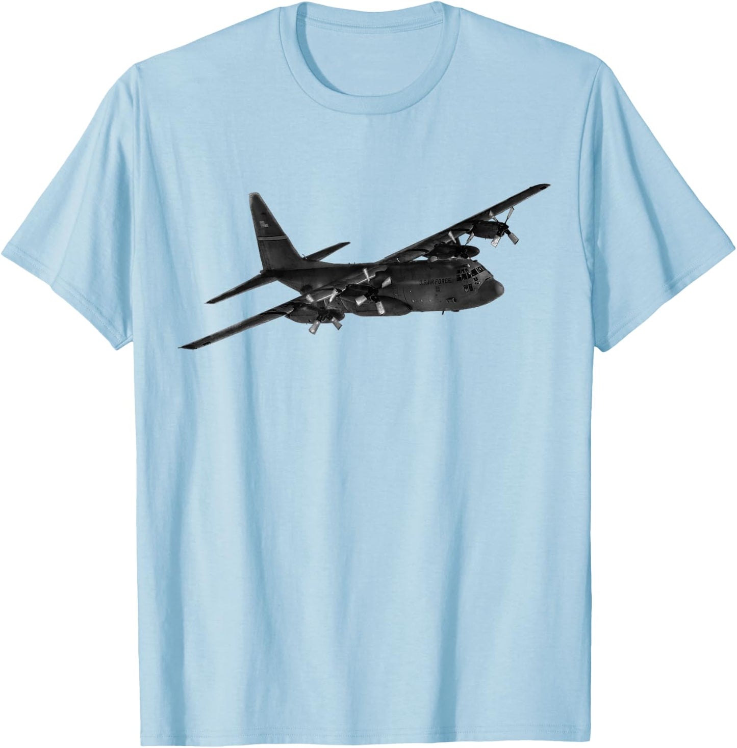C-130 Hercules - Military Airplane T-Shirt - T-Shirt | Light Blue