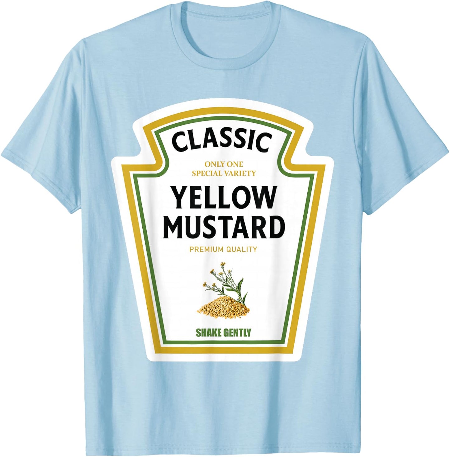 Mustard Halloween 2023 Costume Family Ketchup Team Family , yellow T-Shirt - T-Shirt | Light Blue