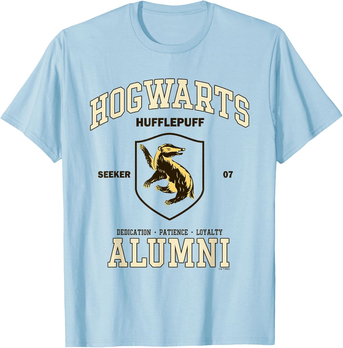 Harry Potter Hogwarts Hufflepuff Alumni T-Shirt - T-Shirt | Light Blue