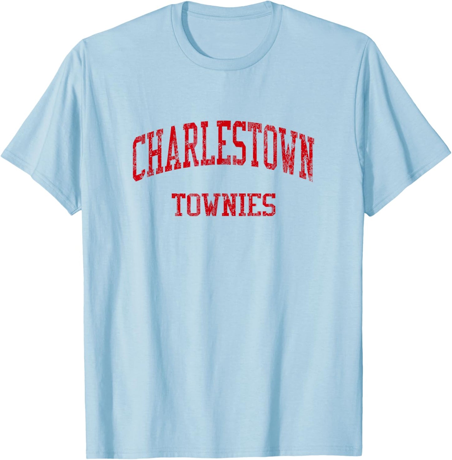 Charlestown High School HS Charlestown MA Vintage Sports T-Shirt - T-Shirt | Light Blue