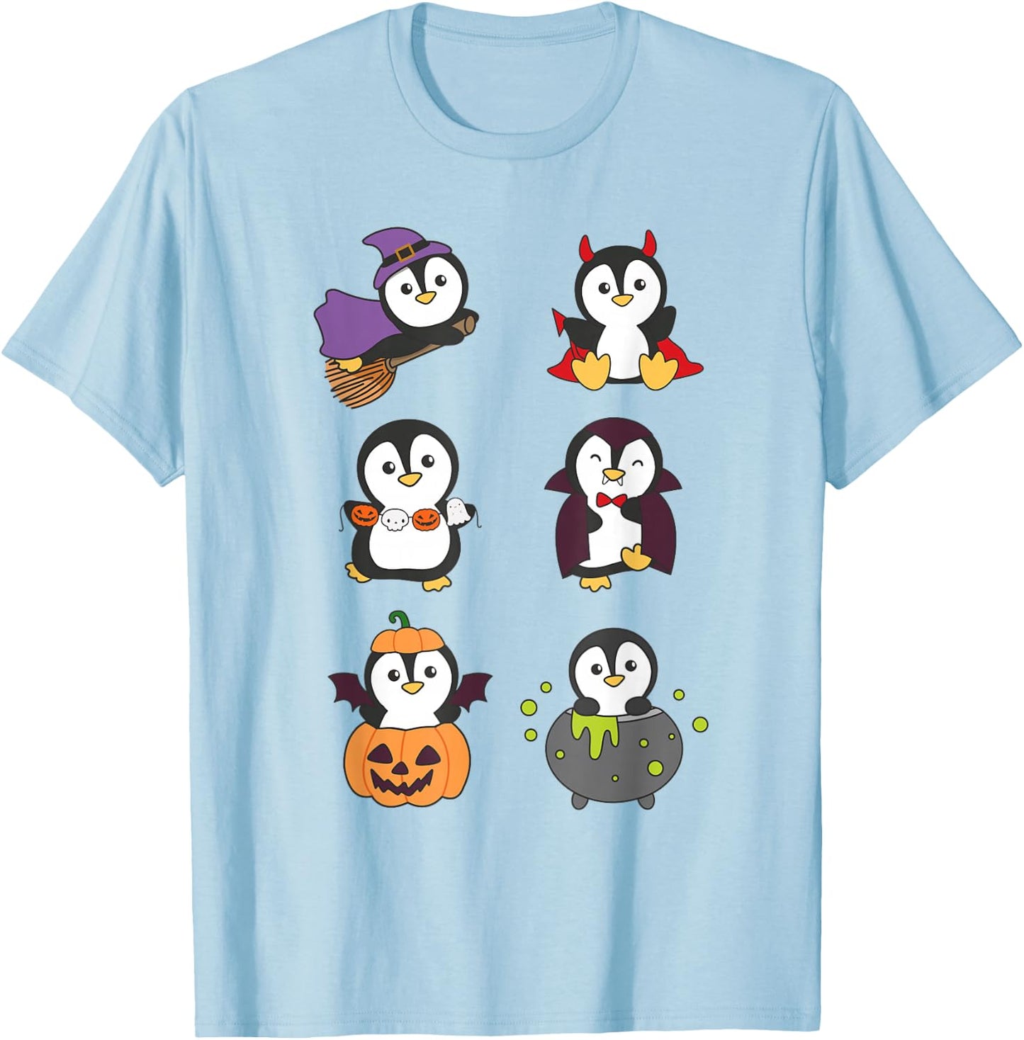 Penguin Halloween Costume Penguins Halloween T-Shirt - T-Shirt | Light Blue