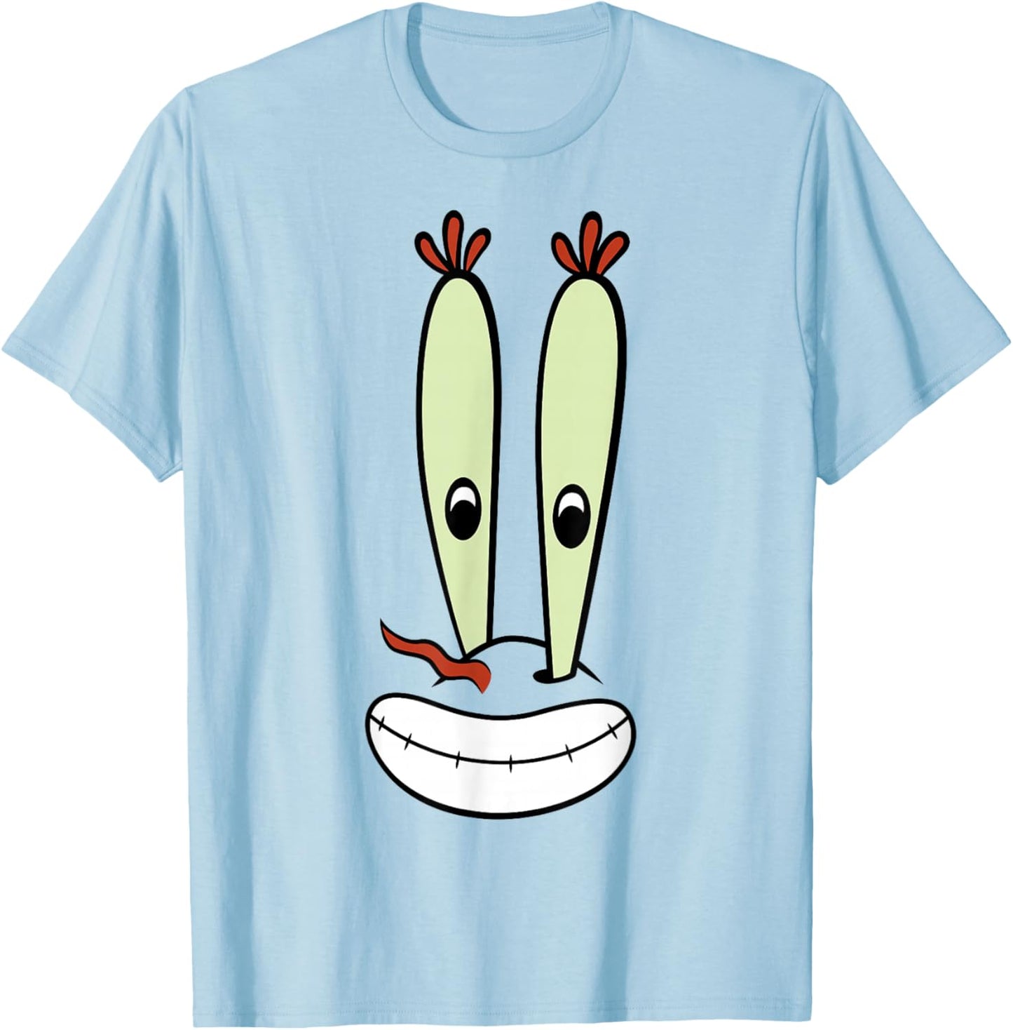 Spongebob Squarepants Halloween Mr. Krabs Big Face Costume T-Shirt - T-Shirt | Light Blue