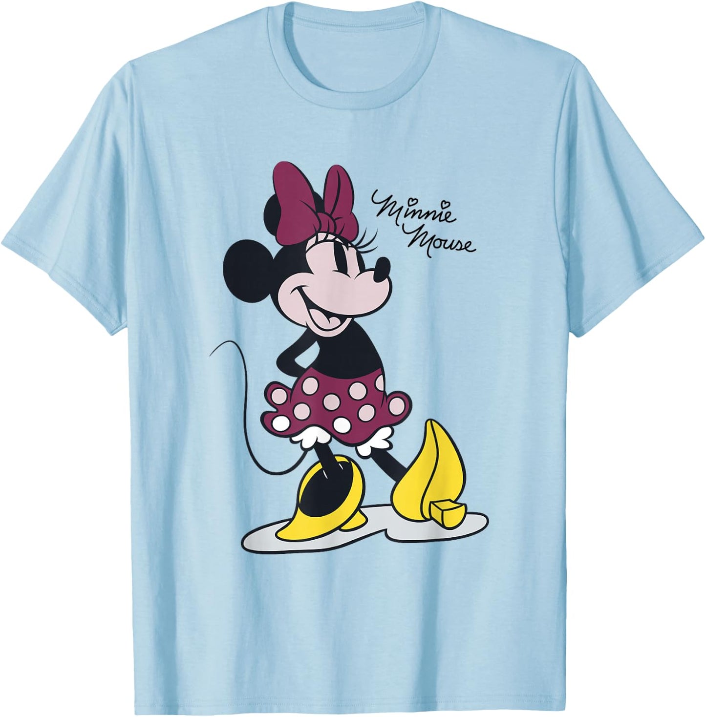 Disney Minnie Mouse Full Body Smiling Portrait T-Shirt - T-Shirt | Light Blue