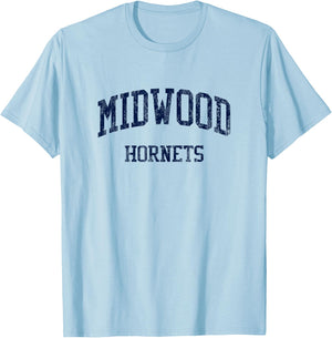 Midwood High School HS Brooklyn NY Vintage Sports T-Shirt - T-Shirt | Light Blue
