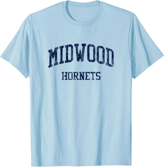 Midwood High School HS Brooklyn NY Vintage Sports T-Shirt - T-Shirt | Light Blue