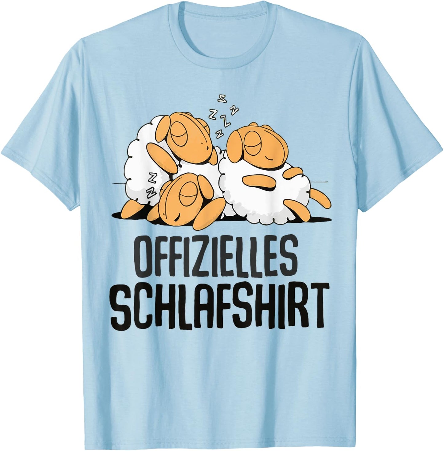 Schaf Offizielles Schlafshirt Schlafanzug & Nachthemd Schaf T-Shirt - T-Shirt | Light Blue