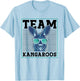 Team Kangaroos Animal Lover Australia Kangaroo T-Shirt - T-Shirt | Light Blue