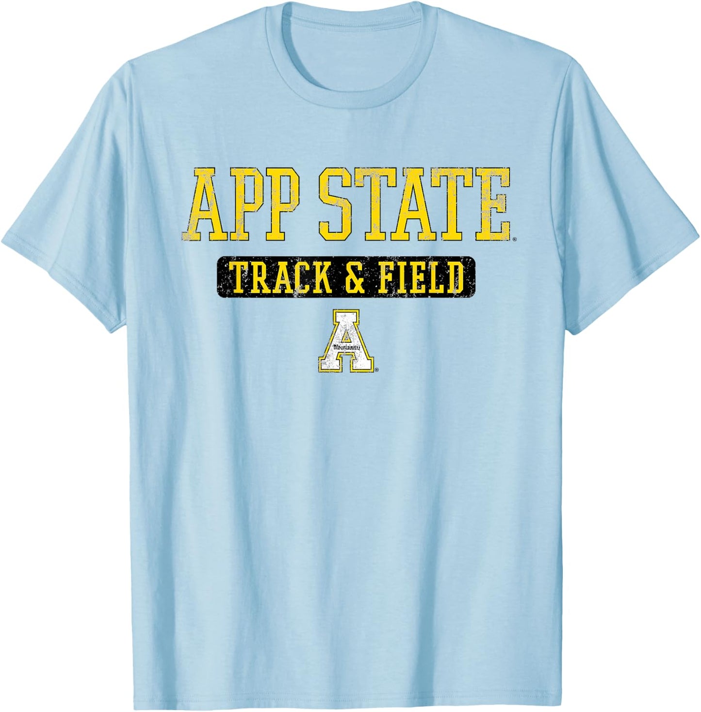 App State Vintage Team Track & Field - App State T-Shirt - T-Shirt | Light Blue