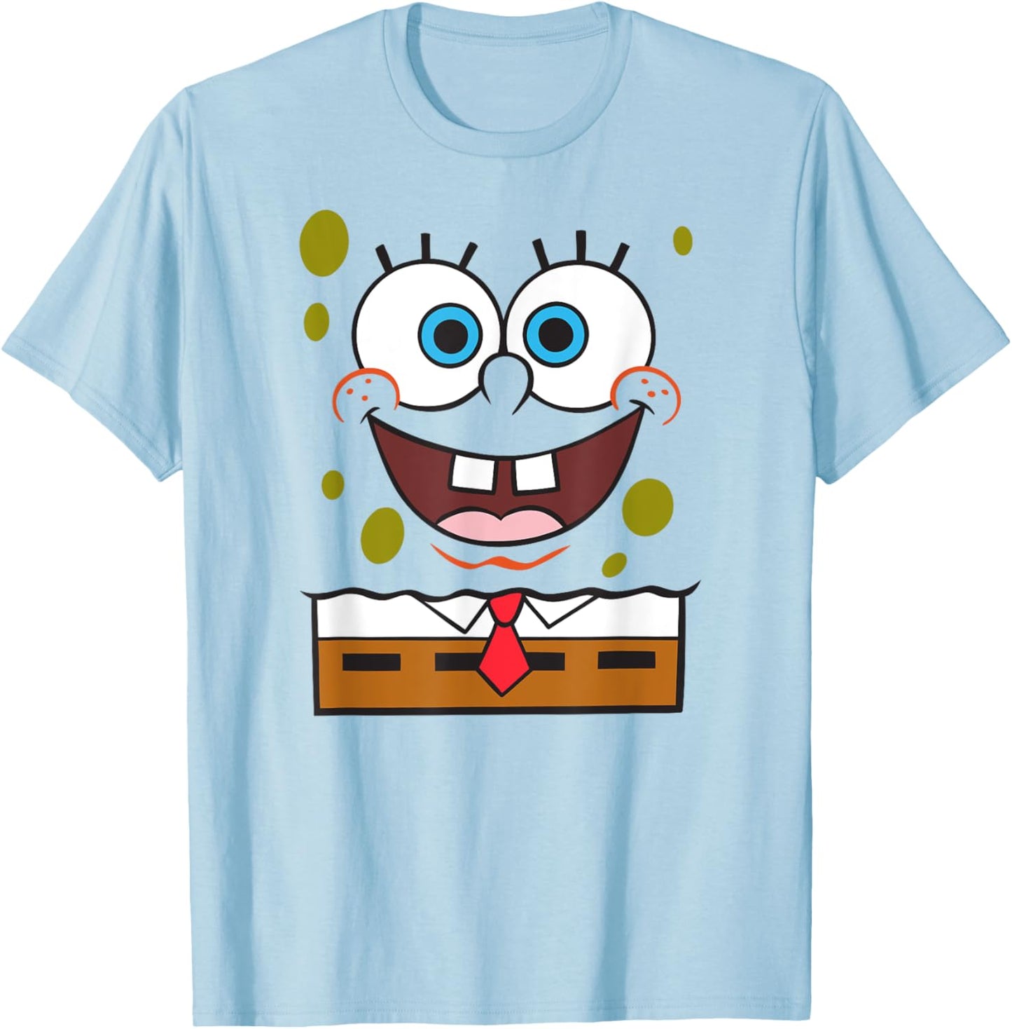 SpongeBob SquarePants Halloween Happy Big Face Costume T-Shirt - T-Shirt | Light Blue