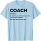 with German Text "Coach-Definition Funny The Best Coach of All Times" T-Shirt - T-Shirt | Light Blue