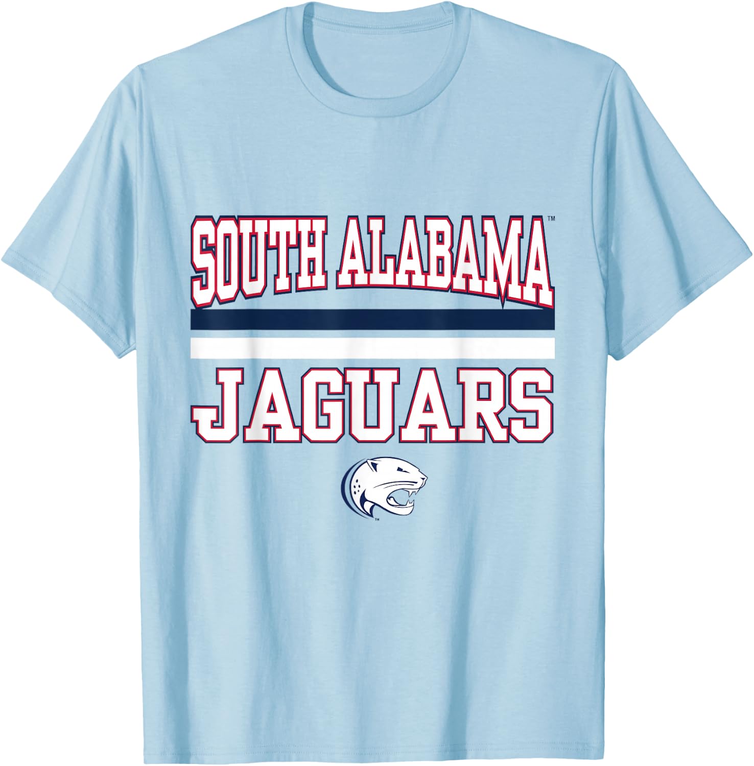 South Alabama Jaguars NCAA | VNPUSTAL301 T-Shirt - T-Shirt | Light Blue