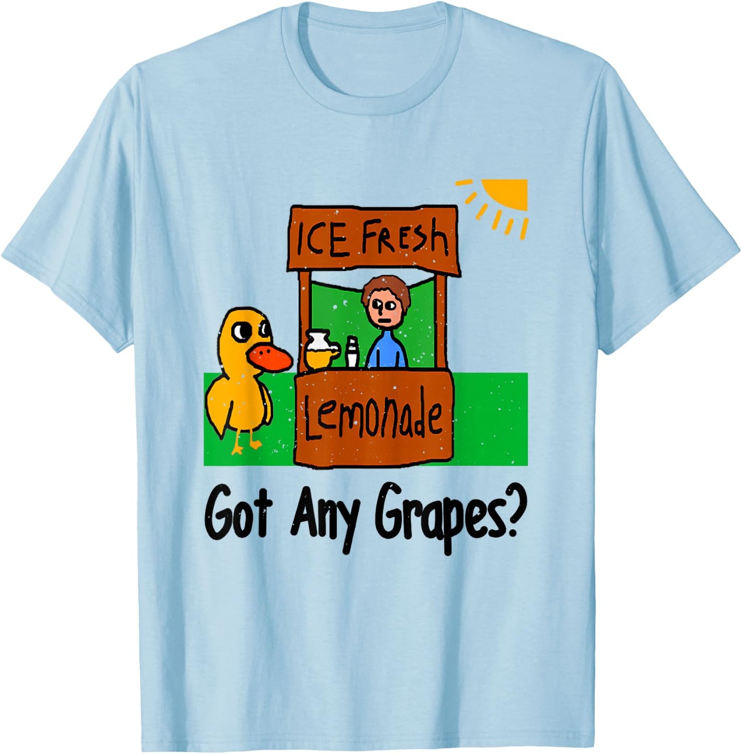Funny Duck Ice Fresh Lemonade Got Any Grapes T-Shirt - T-Shirt | Light Blue