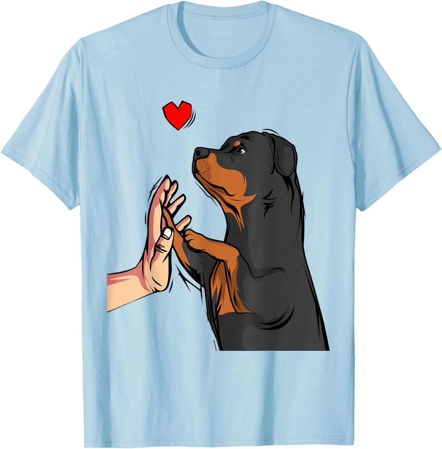 Rottweiler Love Dogs, Ladies, Women T-Shirt - T-Shirt | Light Blue
