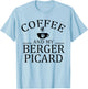Berger Picard Dog And Coffee T-Shirt - T-Shirt | Light Blue