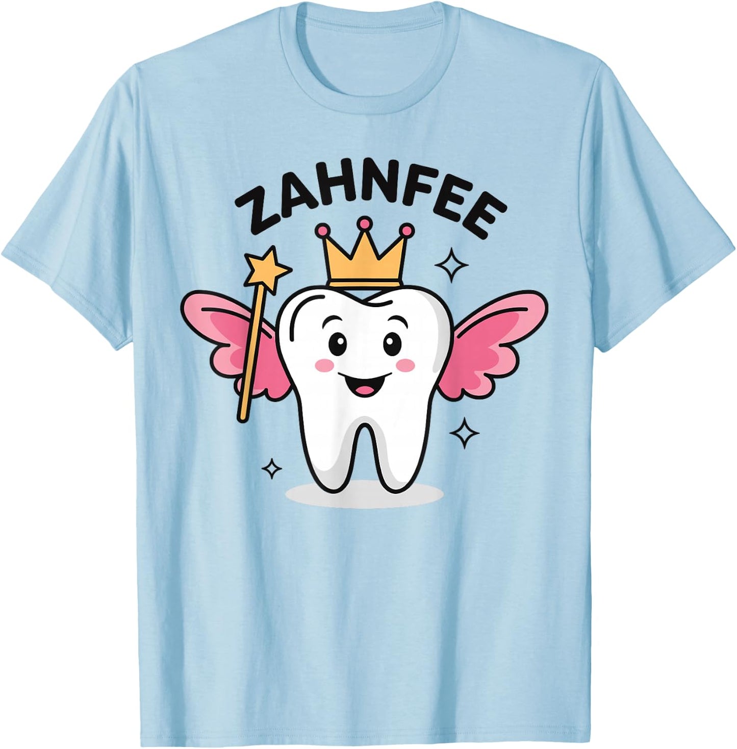 Zahnfee Women's , White T-Shirt - T-Shirt | Light Blue