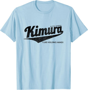 Kimura I Like Holding Hands , BJJ Jiu-Jitsu Brazilian T-Shirt - T-Shirt | Light Blue