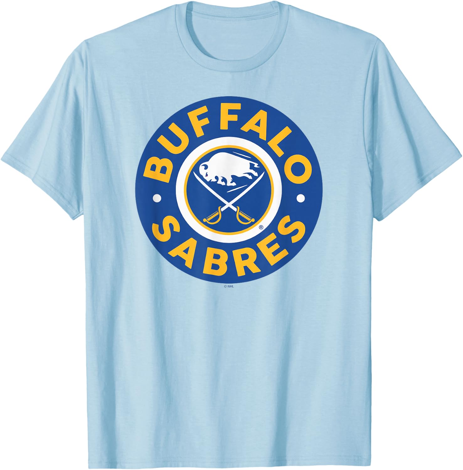 Buffalo Sabres Symbol Gray Officially Licensed T-Shirt - T-Shirt | Light Blue