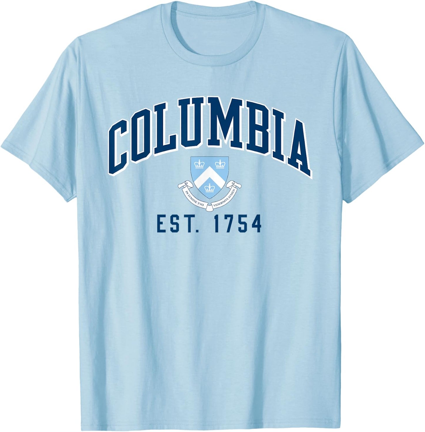 Columbia Classic Arch Crest EST. 1754 Grey | Columbia , grey, S T-Shirt - T-Shirt | Light Blue