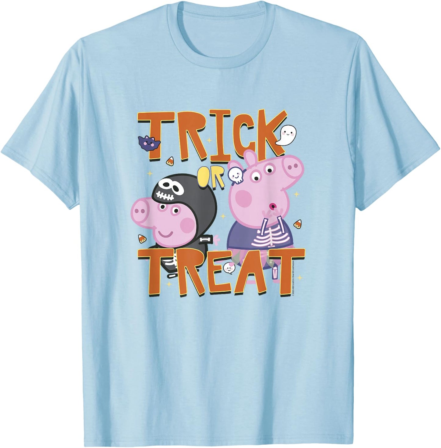 Peppa Pig Halloween Trick-or-Treat Spooky Costume Siblings T-Shirt - T-Shirt | Light Blue