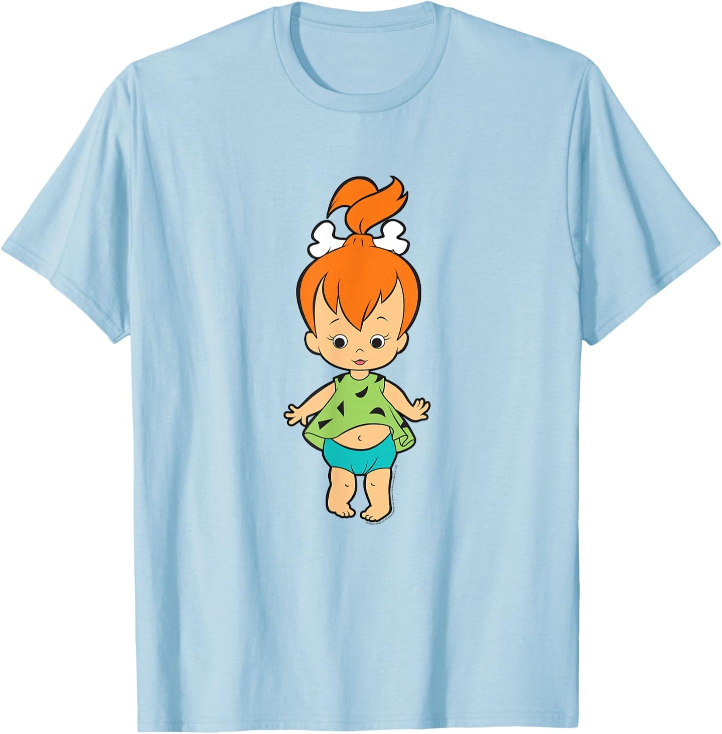 The Flintstones Pebbles Flintstone Big Solo Shot T-Shirt - T-Shirt | Light Blue