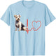 Sporting Lucas Terrier Dog Heartbeat Love Pet Owner T-Shirt - T-Shirt | Light Blue