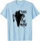 Star Wars The Mandalorian The Way Mando Helm - Weiß, Kurzarm, V-Ausschnitt, Klein, , Einfarbig, Pull-On, 1 Count, EU 38/40 T-Shirt - T-Shirt | Light Blue